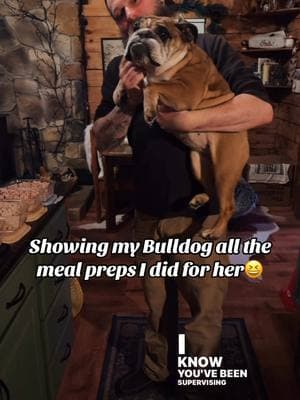 I think she appreicates it 🤔🥰 #englishbulldogsofinstagram #bulldogs #bulldogsoftiktok #fyp #homecookedwithlove #homemadedogfood 