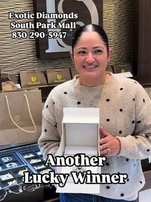 🎉 Another lucky winner of a Versace Watch at Exotic Diamonds! 💎⌚✨ We love giving back to our loyal customers! This exclusive giveaway was part of our free promotion for those who made a purchase. Want to be the next winner? Shop with us today at Exotic Diamonds, South Park Mall, or call 830-290-5947 to start your custom order! 📲 Luxury, shine, and rewards—only with us! #ExoticDiamonds #VersaceWatch #GiveawayWinner #LuxuryTimepiece #SouthParkMall #SanAntonioJewelry #IcedOut #CustomJewelry #DiamondDrip #BlingBling #LuxuryDrip #VVS #ShineBright #JewelryFlex #StatementPiece #LuxuryLifestyle #GoldAndDiamonds #ExclusiveJewelry #HipHopJewelry #BustDown #DripCheck #JewelryAddict #HighQualityJewelry #ShopNow #WinBig #rewards 