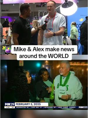 Mike Jerrick and Alex Holley sure are leaving a lasting impression on New Orleans this week… and apparently the rest of the world! 😂 #SuperBowl #eagles #eaglesfootball #fox29philly #philly #wegothere #goodday @mikejerrick @Alex Holley @BIll Anderson 