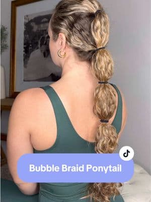 Bubble braid ponytail 🫧💖 #bubblebraid #longhairstyles #hairstyle #hairinspo #longhair #hairstyleidea 