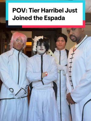 Which Espada got the best rizz⁉️ Ft. @Flaco & @daniel m  Ever since Tier Harribel joined the group, the Espada been acting suavemente 🕺 Follow for more anime content ✨ • • • #anime #animefan #animeconvention #bleach #bleachanime #espada #cosplay 