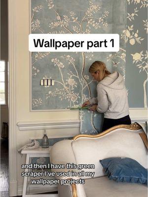 Dying to finish the other wall now @Wallpaperie #gifted #interiordesign #wallpaper #diywallpaper #diymural #interiordesigner #diywallpaperinstallation #prepastedwallpaper #DIY 