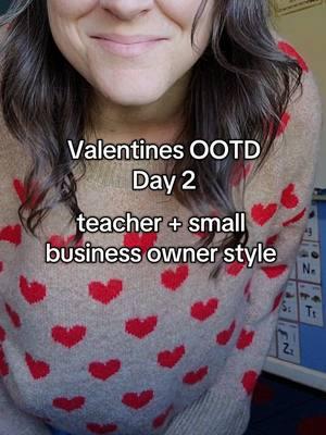 love me a cute cozy holiday sweater ❤️ #valentines #OOTD #teacherfit #valentinessweater #lostandfoundjordan1  #chicago #nike #shoes #heart #redhearts #ValentinesDay  #valentinesootd #teacherootd #valentinesteacherootd 