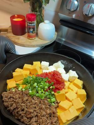 Spicy Sausage Queso 🧀  with @Dan-O’s Seasoning Spicy Seasoning! #partyplates #danospartner Perfect for a Super Bowl appetizer!🏈 - 1 pound mild Italian sausage - Dan-O’s Spicy  - 1 block cream cheese - 1 can rotel tomatoes with green chilies - 1 bunch green onions - 24 oz velveeta (if you want to use less, do 16 oz velveeta, and 8 oz pepper jack or cheddar) - Milk if you want to thin it out - Chips for dipping! Preheat your oven to 350°F.  Cut your cheeses into cubes. Chair up your green onion, reserving some for the top. Cook your Italian sausage and season with the Dan-O’s Spicy. If you’re putting this in the oven in an oven safe skillet, scoot the sausage to the side when it’s fully cooked. Or you can bake it in a baking dish.  Put all the ingredients into the pan in sections. Bake for 18-20 minutes. Pull it out and stir. Put it back in for an additional 5 minutes.  If it’s too thin for your liking, stir in some milk. If you swapped out some of the velveeta for pepper jack or cheddar, you will most likely need some milk. #appetizer #gameday #SuperBowl #EasyRecipes #explorepage #cookwithme #queso #cheesedip