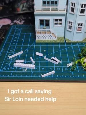 I got a call from Sir Loin! but thank you for being so patient with this build! it was so fun #dollhouseminiatures #cow #minicow #trinkets #tinythings #diytinyhouse #minihouse #dollhouse #dollhousechallenge 