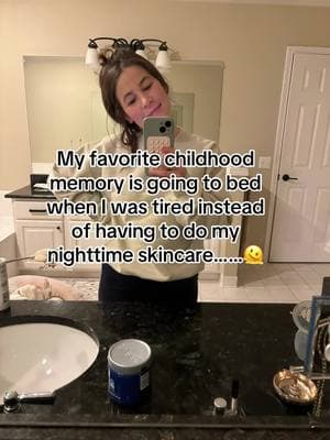 Aaaand now I’m not tired #trends #skincare #nighttimeskincare #pmskincare #childhoodmemories #fyp 