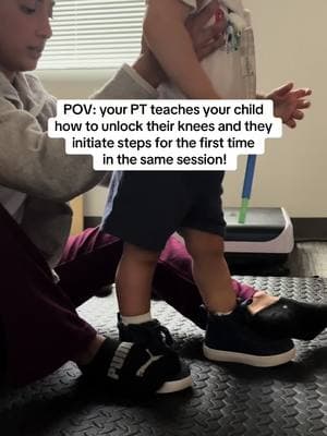 Did you know….. we can often teach a child how to unlock their knees from fully extended to a slight knee bend within 1 DMI session! Why is this important? We need to help unlock knees to engage the quad muscles for dissociation and stepping. A lot of kiddos, especially those with hypotonia or those with spasticity, tend to lock their legs for stability and as a compensation to avoid using their core/quads.   #dmitherapy #pediatricphysicaltherapy #dmiintensives 