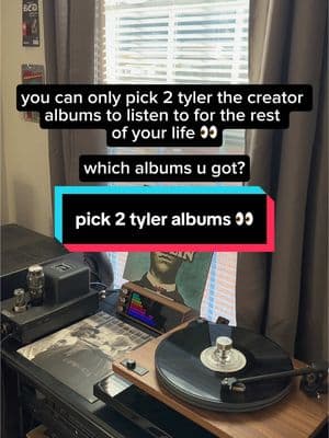 lmk which 2 tyler the creator albums you got 👀 #vinyl #vinylcheck #vinylrecords #vinyltok #vinylcollection #vinylclub #vinyltiktok #vinylcollector #vinyls #recordcollector #hiphopvinyl #tylerthecreator #golfwang #campfloggnaw #callmeifyougetlost #igor #oddfuture #ofwgkta #loitersquad #tylerthecreatoredits #tylerthecreatormedia #tylerthecreatorvinyl #feliciathegoat #tylerthecreatorwolf #chromakopia #tylerthecreatorvinyl #raptok 