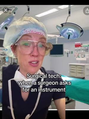 What’s the funniest name of a surgical instrument you have heard? #surgery #operatingroom #surgeon #surgicaltech 