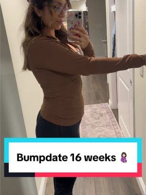 I will also add that I am 5’9 and I’ve gained around 10 pounds 😊 #16weekspregnant #16weeks #latina #pregnant #baby #maternity #bumpdate #16weekbump #firsttimemom #ftm #pregnancytiktok 