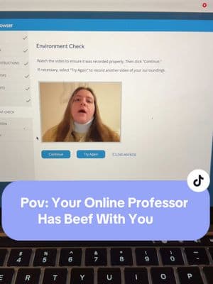 Pov: Your Online Professor Has Beef With You #bamamorgan #pov #onlineschool #teachersbelike #relatable 