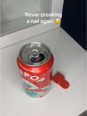 Can easily slip onto a key ring for on the go! Always keep this right next to my fridge 🥤 #nailhacks #breakinganail #supportsmallbuisness #3dprinting #soda #canopener #fyp #olipop #imjustagirl #nails 