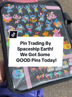 I truly think under spaceship earth is my favorite place to pin trade! You never know what you’ll get! #disneypincollector #pintrader #disney #disneypins #disneypintrader #disneypintrading #pincollector 