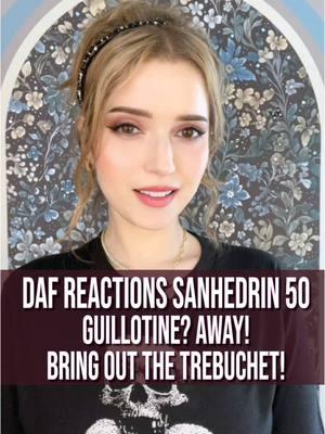 Shalom friends! Capital punishment. What a…fun subject. But it does give me the opportunity to do what I do best: Explain #Talmud things entirely in #GameofThrones terms. Welcome to #DafReactions Sanhedrin 50: Guill0tine? Away! Bring out the Trebuchet!  #dafyomi