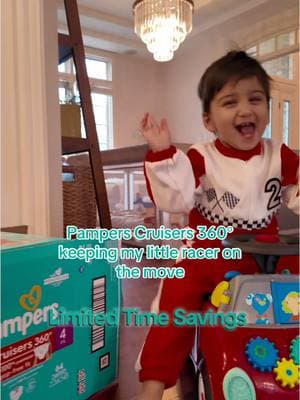 #ad #PampersPartner Pit stop to playtime fast! Thanks to Cruisers 360°, Keshav’s back on track! #QuickChange #LittleRacer 