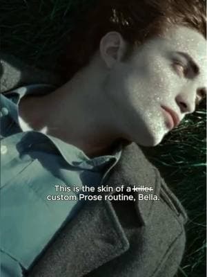 Did someone say killer glowy skin?? #ProseCustomBeauty #Twilight #EdwardCullen #SkincareTikTok 