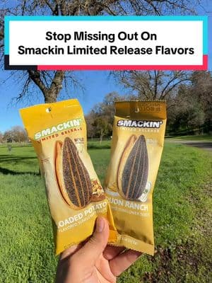 Stop missing out on these Smackin Seed Limited Release Flavors! They sell out fast! #smackinsunflowerseeds #sunflowerseeds #limitededition #limitedrelease #freeshipping 