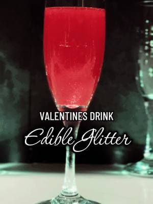 I’m having way too much fun preparing drinks. #edibleglitter #valentinedrinks #mixeddrinks #ValentinesDay #fyp #fancydrink 