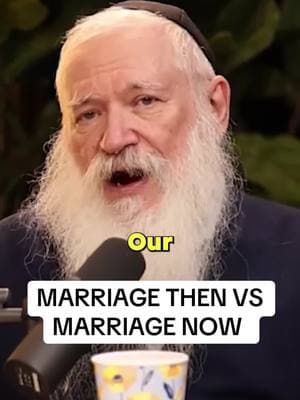 Our grandparents generation married each other. In newer generations people are marrying each other for things.   #rabbimanisfriedman #relationshiptips #marriage #marriagetips #marriagetok #marriagewisdom #fyp #foryou  