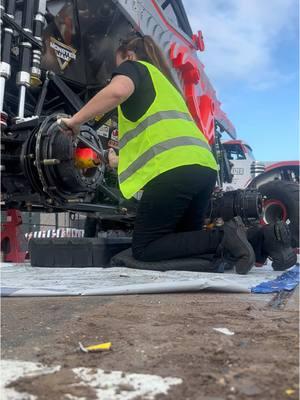 Maintenance fun day 🛠️🦖 #monsterjam #thunderoarus #thunderROARus #thunderroarusmonstertruck #thunderroarustough #apexpredator #dinosaur #roar #thunderroaruscrewchief ##girlmechanic #mechanicsoftiktok #girlpower #monstertruck #monstertrucks #monstertrucklife #chasingdreams #workhard #playhardworkhard #worktrip #explore #tourlife #houston #texas