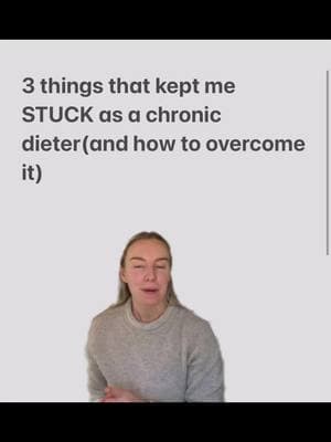 3 things that kept me stuck as a chronic dieter! #fatlossover30 #healthylifestyle #caloriecounting #weightlossprogress #weightlossmotivation 