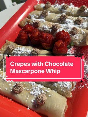 Let’s griddle up Crepes with Chocolate Mascarpone Whip for date night! Valentine’s Day is just around the corner and if you’ve got a griddle, you’ve got game! This dish is sure to impress and will have you wanting to make crepes everyday. 💘 Do crepes make anybody else think of Ricky Bobby? No, just me? Cool, cool. 🥇 #griddlecrewdatenight #griddlecrew #ambassador #griddleup #blackstone #griddletok #blackstonegriddle #ValentinesDay #datenight #Recipe #crepes #FoodTok @Blackstone Griddles 