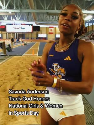 Savoria Anderson of Prairie View #trackandfield #trackandfield2k25 #trackgod2k25 #ngwsd #nationalgirlsandwomeninsportsday 