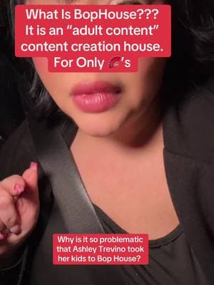 Many people weren’t sure what Bop House is- it’s an adult content creation house. All the girls who live there shoot their content there. So you see how bringing two minors into it would be problematic …. Of course Ashley Trevino doesn’t get that though. #ashleytrevino #bophouse #ash #inmatehopper #content #badmomsoftiktok #badparenting #fyp #chismestiktok #latinastiktok  #whatinthecps #interview #shock #livestream #tiktok 