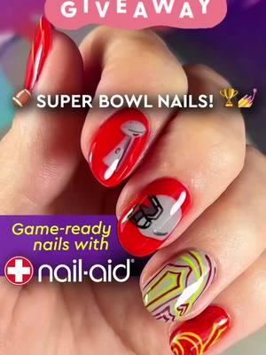 Comment to win 4 Free products! 🎉💅🏈 Game Day Nails! 🏆 Two teams. One champion… and flawless nails! ✨ Show your team spirit with NAIL-AID and get the perfect Super Bowl nail art! 🏈🎨 💪 Kickoff with Keratin 3 Day Growth 🎨 Touchdown Nail Art ✨ Seal the win with Quick Dry Glass Shine #SuperBowlNails #GameDayGlam #NailArtGoals #FlawlessNails #NailAid #Keratin3DayGrowth #FootballFever #NailCareRoutine #QuickDryNails #NailArtInspo #GameDayReady #ManiMagic #NailTrends #NailPolishLover #SuperBowlParty #TouchdownNails #HealthyNails #NailGameStrong #NailDesigns #NailArtAddict