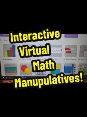 Interactive Virtual Manipulatives for Math: Didax.com #didax #math #baseten #placevalue #teachersoftiktok #teachers #firstgradeteacher #teacherresources #testreview 