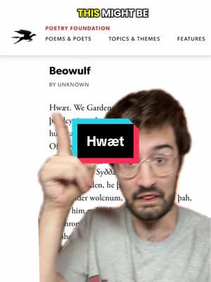 Hwæt do you think?  #etymology #linguistics #literature #beowulf #language #oldenglish