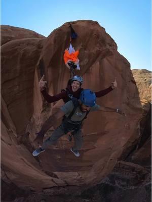 The nerves are kicking in  #tandembasemoab #basejump #skydive #goals #date #single #Outdoors #yolo #utah #family #bucketlist #nerves #anxiety #strong #nature #nationalpark #archesnationalpark #jacklinks 