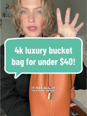 This leather bucket bag rivals the high end look-a-like. It’s giving elegance and expensive and it’s under $40 right now ✨✨ #leatherbucketbag #leatherbag #bucketbag #luxuryhandbags #viralpurse #affordableluxury #affordablehandbags #pursecollection #tiktokshoploveatfirstfind #seasonalgems #lovelanguage #truegreta 