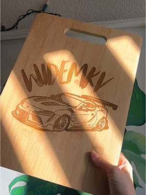 Supra cutting board 😏 #supra #grsupra #pandem #supramk5 #mk5 #jdm #toyota 