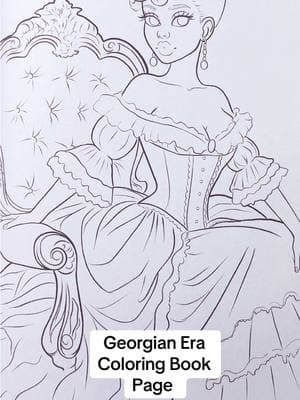 Georgian Era letter to her lover Hostorical Gorls Coloring Book #coloringbook #colorwithme #adultcoloringbook #drawing #illustration #markers #coloredpencils #fyp #Artist #regency #historical #vintage #longervideos #art #foryou #coloring #sharpie #creatorsearchinsights #amazon #coloringtok #BookTok #bridgerton