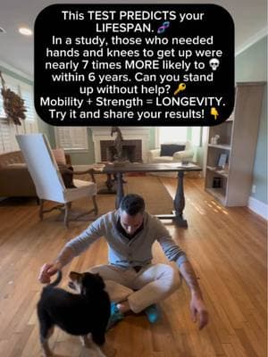 This simple test can predict your lifespan. 🧬 A Brazilian study found that people who couldn’t stand from the floor without using hands or knees were nearly 7 times more likely to die within 6 years. 💀 Want to live longer? Improve your mobility, flexibility, and strength—because longevity depends on it. 🔑 Movement is life. Try the test and let me know how you did! 👇#Longevity #HealthTest #MobilityMatters #StrengthAndHealth #MovementIsMedicine #WellnessTips #AntiAging #HealthHacks #FitnessCheck #LongevityBlueprint #MobilityTest #LiveStronger #HealthyLifestyle #LifeExpectancy #FunctionalFitness #BodyStrength #HealthAwareness #MovementIsLife #StayStrong #longevity #longevitylifestyle #fyp 