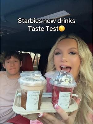 Soooo good yall🤤🤤 #starbies #newdrinks #tastetest #starbucks #yummy #fy @Trevor Whittington 