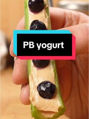 Please give this a try and tell me it’s not one of the best low-calorie snacks you’ve had in a long time. #antsonalog #peanutbutter @PBfit . . Peanut Butter Yogurt Dip 1 cup Plain/ or vanilla Greek yogurt  2 tbsp honey or sweetener  2 scoops PB FIT 