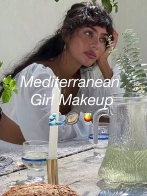 Summer in the Mediterranean Makeup Look 🍹🦪 Products used  Primer: @Saie Glowy Super Gel  Foundation: @MCoBeauty Flawless Glow  Concealer: @YSL Beauty Touche Eclat  Powder: @Hawaiian Tropic Mineral Powder Blush: @milkmakeup Jelly Tint in Spritz & @BASMA Beauty Cream Blush in Cherry Red  Bronzer : @MERIT Beauty Bronze Balm  Highlighter: @DIBSBEAUTY Good Life in Gold Eyebrows: @Benefit Cosmetics Precisley My Brow Detailer  Eyeliner: @NYX Professional Makeup vivid rich liner in Smokin Topaz  Mascara: YSL Lash Clash Mascara  Lips: @L’Oréal Paris Glow Paradise Lip Balm in Ecstatic Mulberry  #summermakeup #vacationmakeup #italiansummer #mediterraneanmakeup #nomakeupmakeup