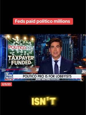 Feds paid politico millions #usa_tiktok #usa #fypシ゚viral #🇺🇸 #trump #2025 #republicans #democrats #american #elon #fox #biden #political  