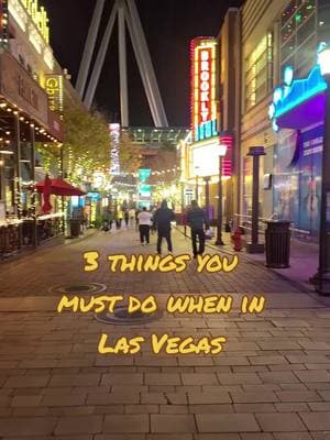 3 things you must do when visiting Las Vegas. #lasvegas #Vegas #linqpromenade #Linq #innoutburger #highroller 