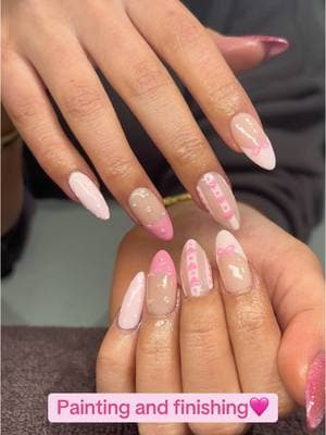 Love this Valentine’s Day set🩷 #nails #nailart #fyp #foryou #foryoupage #valentinesnailart #gelnails #gelxnails #gelxnails #gelx #gelart #nailtech #nailsalon #nailinspo #nailsoftiktok #nailsartvideos #nailtok #ValentinesDay 