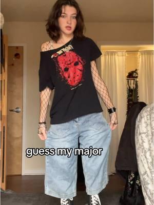 i go to college #altoutfit #alternativefashion #guessmymajor #alternativegirl #altoutfitinspo #outfitinspo #winteraltfashion 