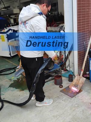 Handheld laser cleaning machine #lasercleaning #cleaning #cleaner #clean #DMKLaser #dmklaser #lasercleaner #foryoupage #fyp 