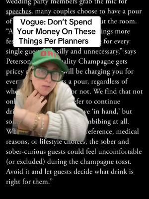 Vogue’s article on ten things you shouldn’t waste your money on, according to planners. Article by Shelby Wax. #weddingplanning #2025bride #2026bride #losangelesweddingplanner #californiaweddingplanner #socalweddingplanner #weddingtrends #vogueweddingtrends #vogueweddings #greenscreen 