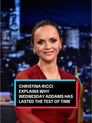 Christina Ricci explains why the character Wednesday Addams has lasted the test of time 🖤 #FallonTonight #TonightShow #ChristinaRicci #WednesdayAddams #Wednesday #JennaOrtega #JimmyFallon 