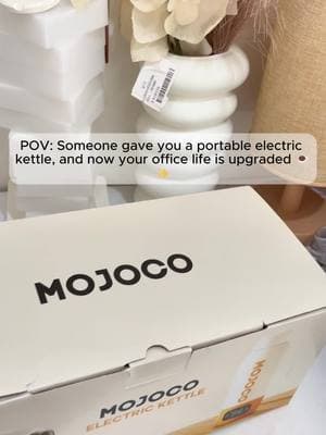 Upgrade your office game with a portable electric kettle! Whether you're craving hot coffee, tea, or a quick bowl of noodles, this compact powerhouse has you covered. Say goodbye to waiting for the microwave and enjoy instant hot water whenever you need it! #officeupgrade #portablekettle #officeessentials #worklifehacks #instantcoffee #officegoals #ramenintheoffice #kettlemagic #officevibes #lunchbreakhacks #hotwaterondemand #instantnoodles #workdayupgrade #kettlepower #portablekitchen #cafeatwork #officemvp #workhacks #boilinghot #noodletime #kettleflex