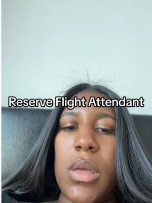 Sometimes reserve ain’t that bad #isisjabri #flightattendant #draft 