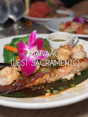 Thai food always hits the spot, but the sauces here take it to another level 🌶️🍜 Manaao in West Sacramento has a solid lineup of authentic Thai dishes, and even the simplest ones come with a unique twist.  Their Coconut Calamari had a light crisp with just a hint of sweetness, and the Thai Hot Wings with Tamarind Sauce had that perfect mix of tangy and spicy. But the Khao Soi Braised Short Ribs was definitely the star! It was rich, comforting, and the rib was so tender.  Here are what we got: 💚 Thai Green Tea - $6 🍗 Appetizer Platter - $45 🐟 Thai BBQ Salmon - $32.95  🦐 Add grilled shrimp - $6 🦑 Pad Tom Yum Talay - $28.95 🍖 Khao Soi with Braised Short-Ribs $38.95 📍Manaao - 715 Harbor Pointe Pl, West Sacramento, CA 95605 . . . #thaifood #khaosoi #westsacramento #sacfoodscene #padthai #thaicurry #sacramento #sacramentoeats #tasteduo 