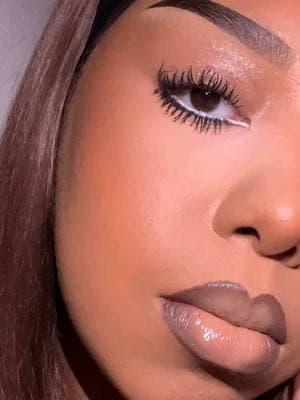 Full GLAM and dramatic GLAM #whiteeyeliner #boldmakeup #dramaticmakeup #fyp #bottomlashes #blackgirlmakeup #waterlineeyeliner 